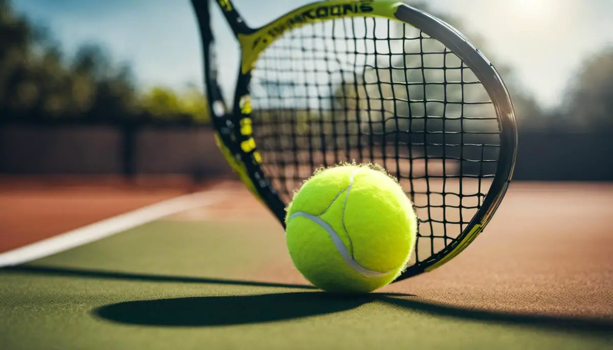 Illustration of a tennis ball with a face mask symbolizing the impact of COVID-19 on tennis tournaments