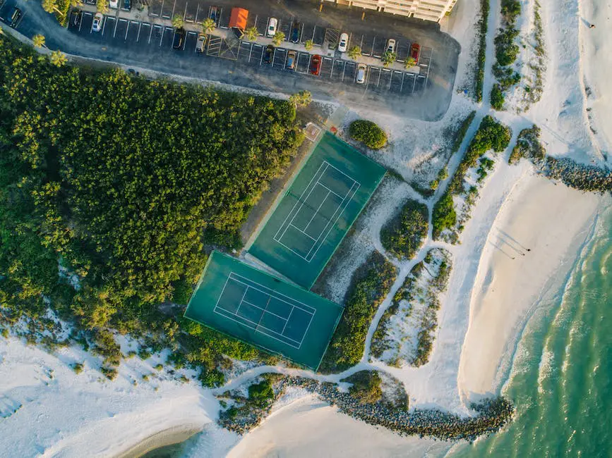 An image of a tennis court during the Australian Open, showcasing the grandness of the event.