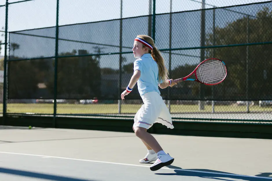 A tennis player hitting a powerful forehand shot on a court.