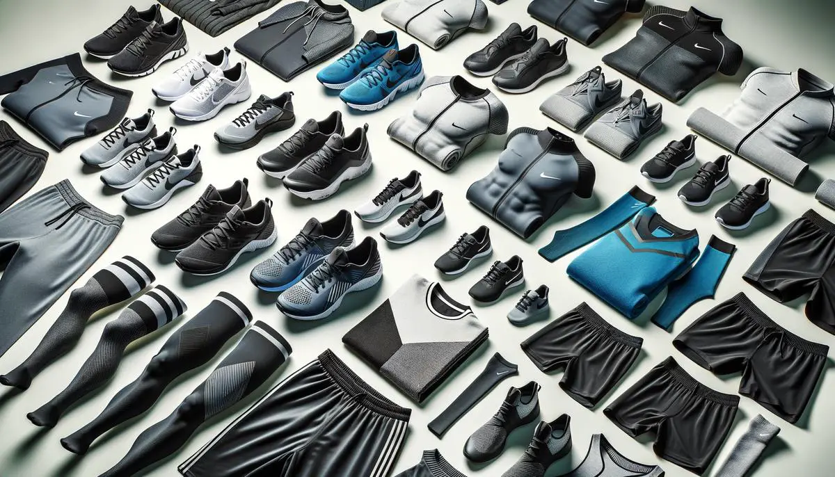 various sportswear and shoes that are performance-driven