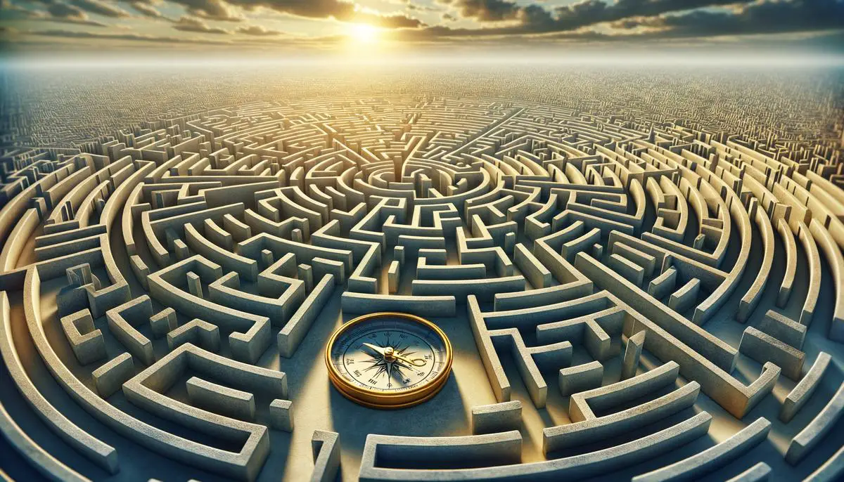 Image of a maze with multiple paths, highlighting the concept of navigating through choices