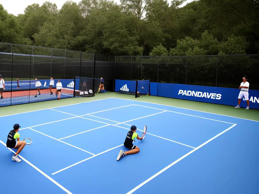 Image of people watching a Padel Tennis match online