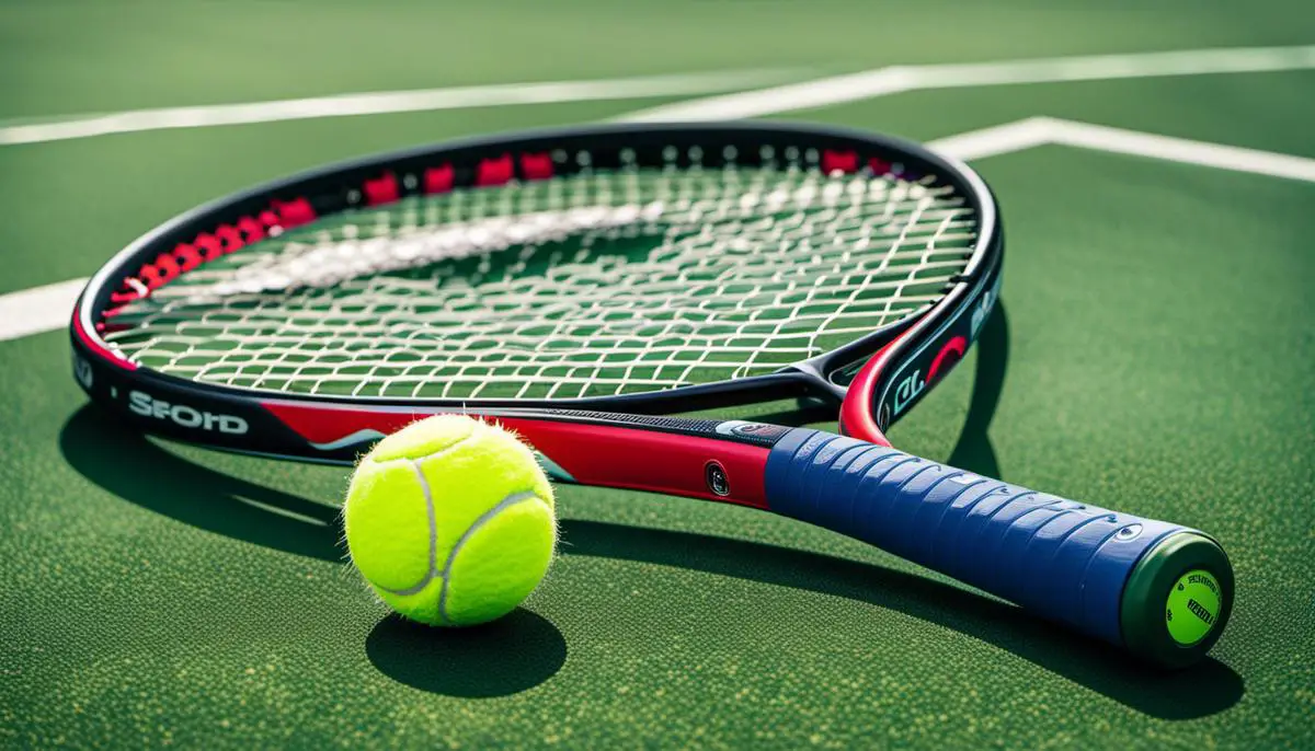 Image showing a tennis racket and a pickleball paddle side by side.