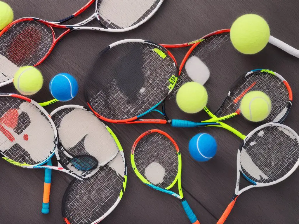 A collection of tennis rackets, representing the major brands mentioned in the article.