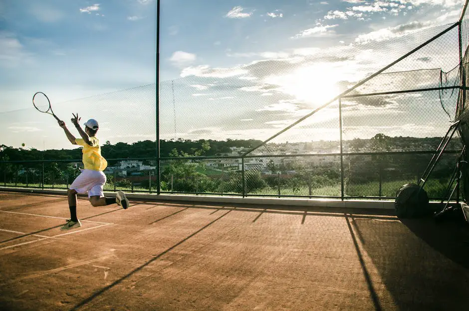 Image of a tennis court with people playing, demonstrating the popularity of tennis in the United States