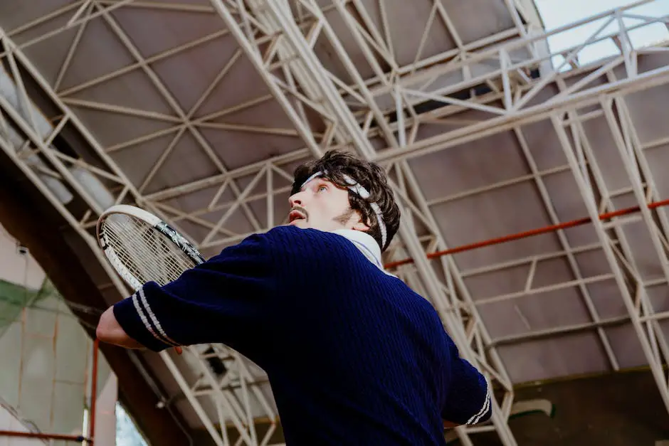 Image of a person hitting a tennis volley